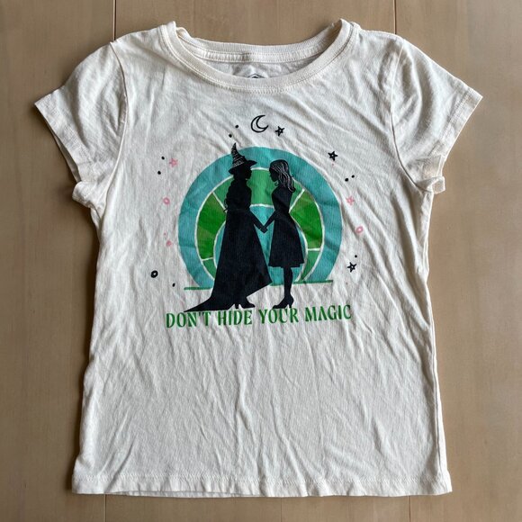 Wicked "Don't Hide Your Magic" Girl's Short Cap Sleeve T-shirt - Size M (8) - Picture 2 of 5